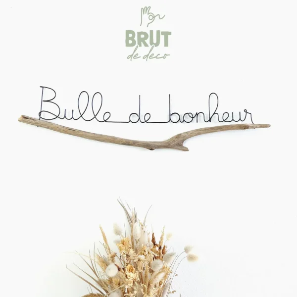 bulle de bonheur / branche - brut de deco