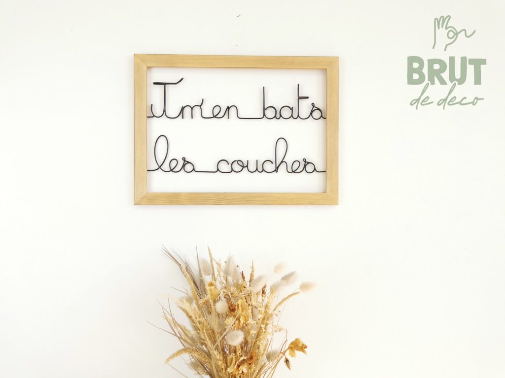 j'men bats les couches - cadre bébé - Brut de déco